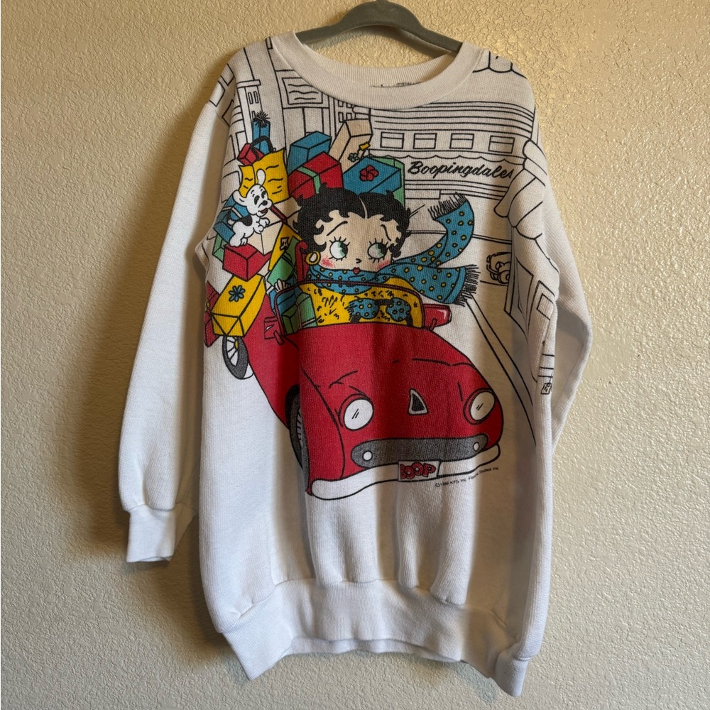 Vintage AOP Betty Boop Crewneck